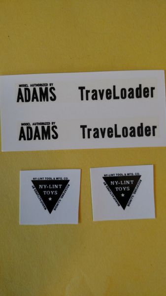 Nylint Adams TraveLoader Decals NYA Page 83