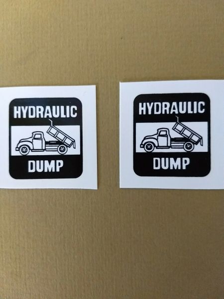 TK160 Hydraulic Decals Tonka