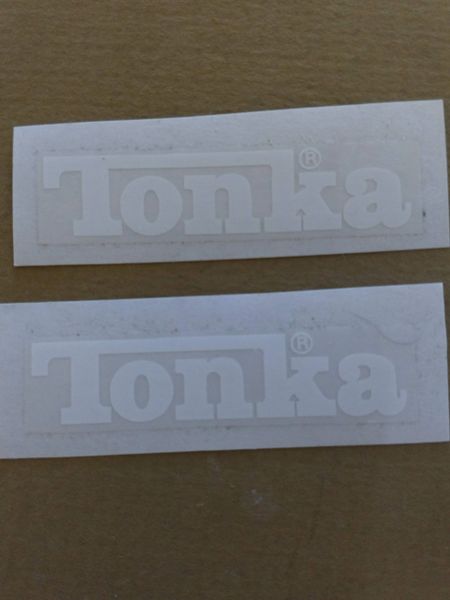 White Tonka Decals PG 68