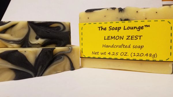 Lemon Zest w/Poppyseed Soap