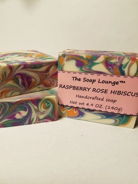 Raspberry Rose Hibiscus Tea Soap