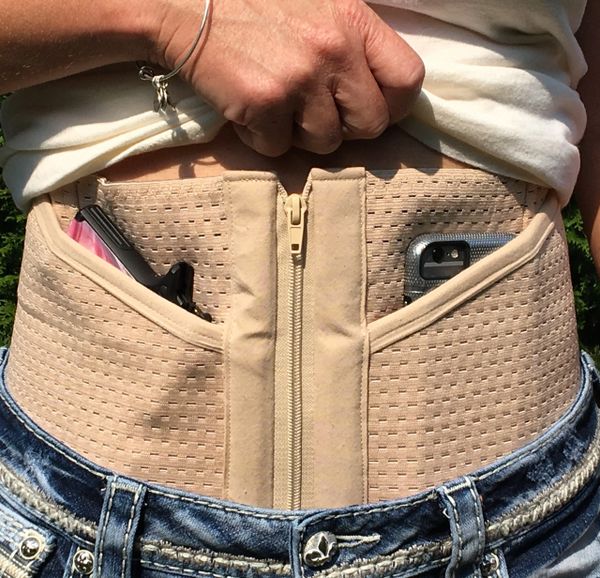 Ladies Women's Concealed Carry Lace Waistband Gun Holster-Hidden