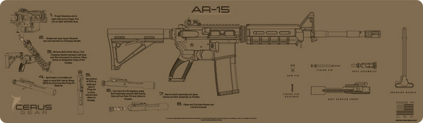 AR-15 INSTRUCTIONAL MAGNUM XXL PROMAT by CERUS GEAR