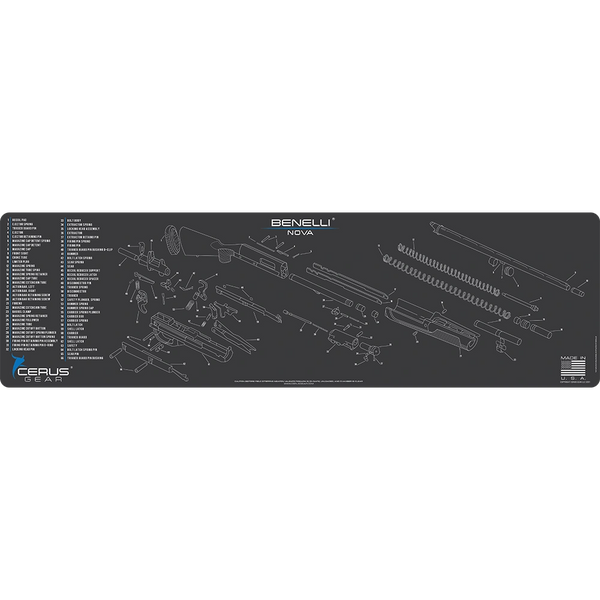BENELLI NOVA Pump Action Shotgun SCHEMATIC Heavy Duty Cleaning and