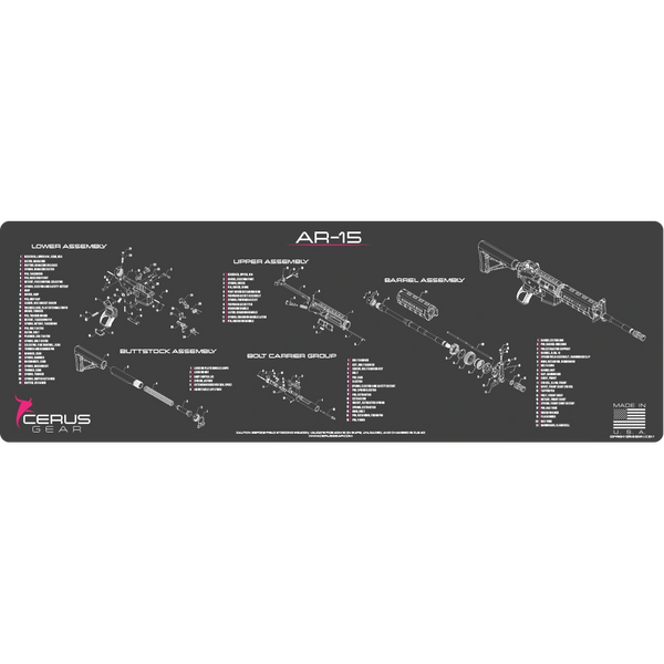 AR-15 SCHEMATIC Magnum Size Mat