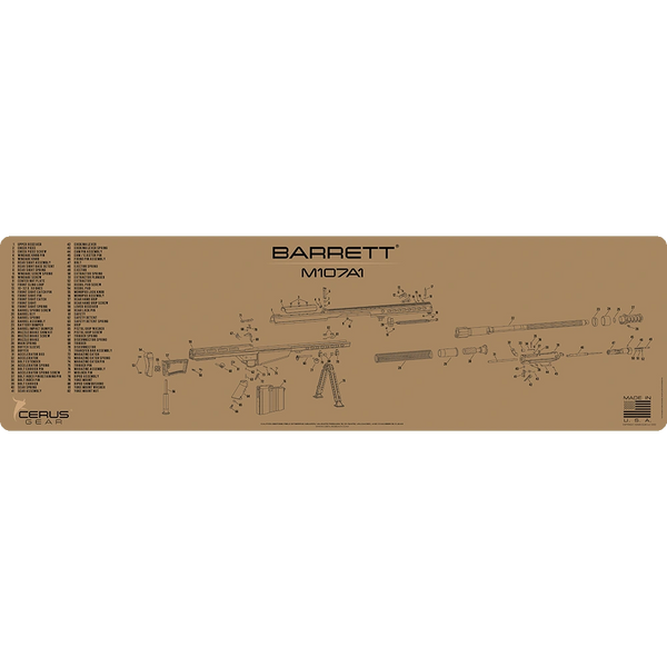 BARRETT M107A1 Cerus Gear GunMat Non Slip Cleaning Bench Mat