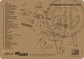 SIG SAUER ® P365 XMACRO SCHEMATIC HANDGUN MAT by Cerus Gear ProMat