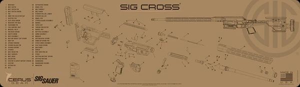 SIG SAUER ® CROSS MAGNUM GUN MAT 14x48"