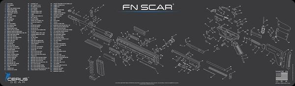 FN SCAR - Cerus Gear ProMat Magnum Size Mat - 14x48"
