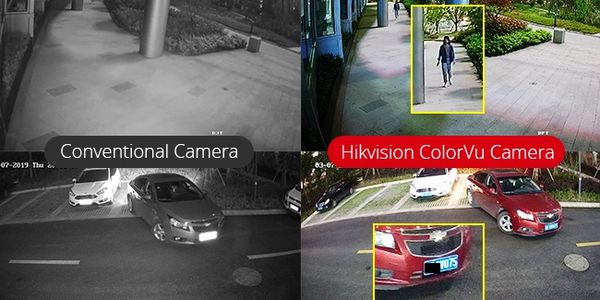 La tecnología ColorVu permite a las cámaras producir vídeos con vivos colores incluso en entornos co