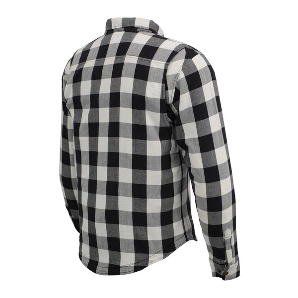 Milwaukee Leather MPM1633 Men's Black and White Armored Checkered ...