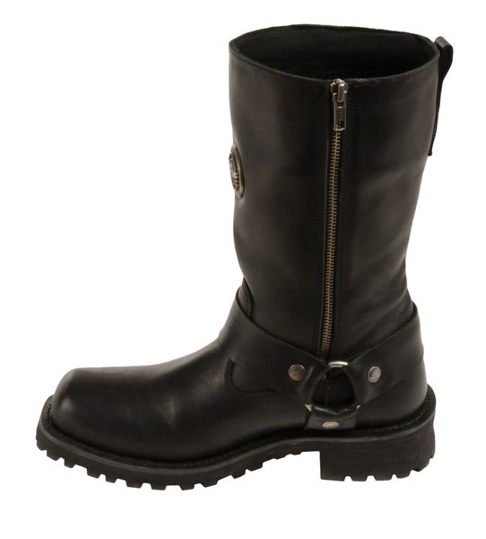 Ladies Classic Harness Boot w/ Zipper Entry - MBL9360 | Leather Xtreme