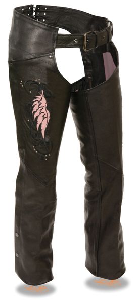 Milwaukee Leather Mens Fully Lined Naked Cowhide Chaps 