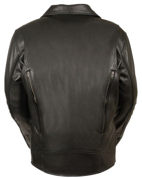 Men's Triple Stitch Extra Long Beltless Biker Jacket MLM1515 | Leather ...