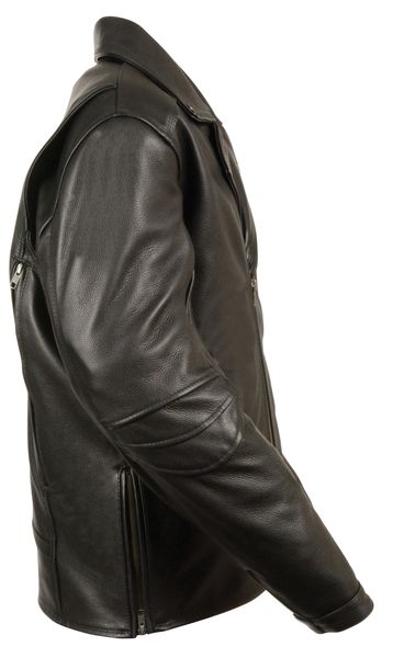 Men's Triple Stitch Extra Long Beltless Biker Jacket MLM1515 | Leather ...