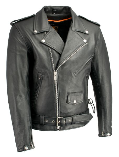 Men's Classic Side Lace Concealed Carry Motorcycle Jacket - LKM1711 ...