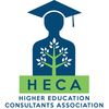 Logo of Higher Education Consultants Association with a graduate silhouette and tree symbol.