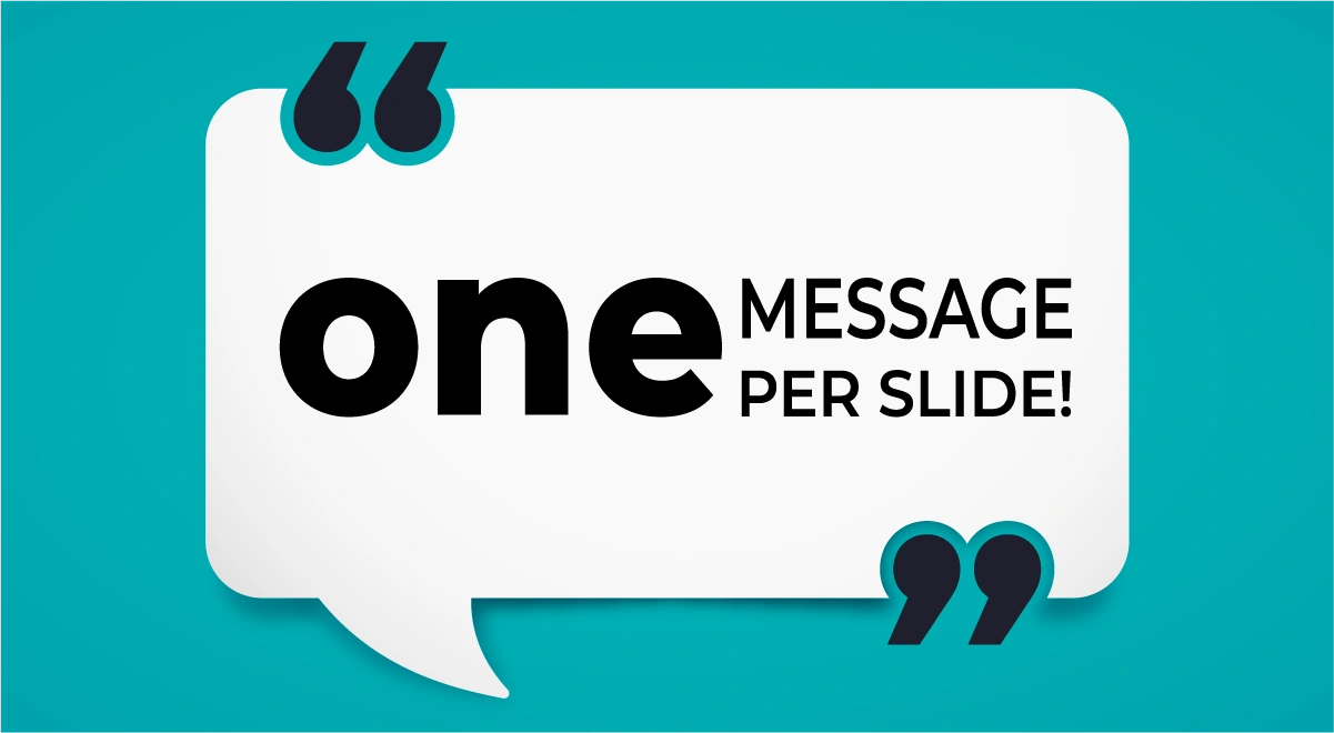 One message per slide for PowerPoint