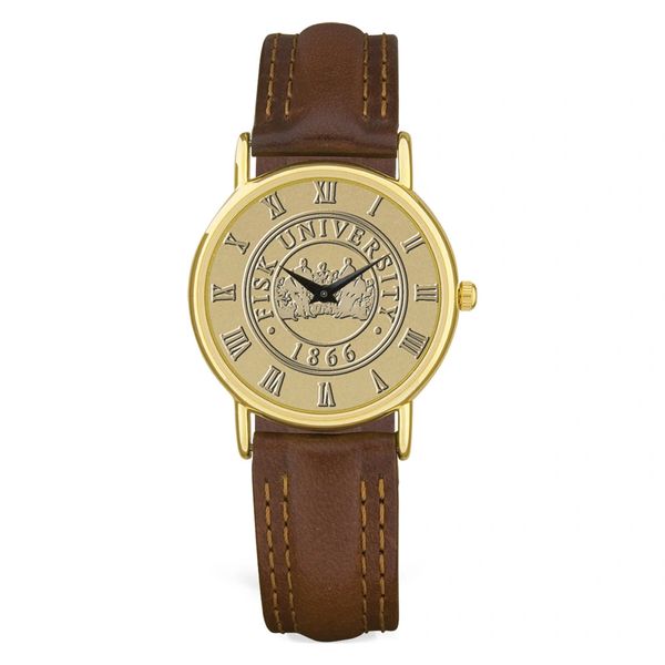 Men's Brown Leather Strap Wrist Watch