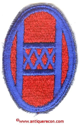 WW II US ARMY 30th INFANTRY DIVISION PATCH