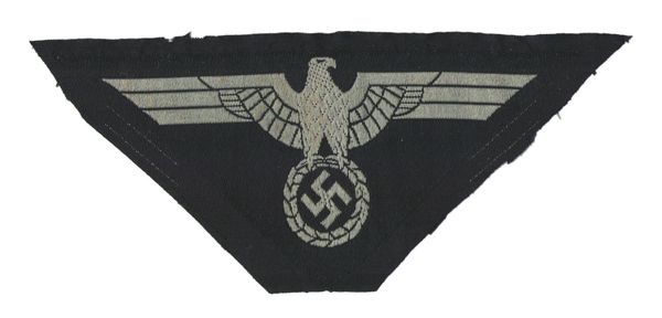 WW II GERMAN SS BREAST EAGLE - BEVO WEAVE