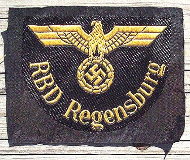 WW II GERMAN RBD REGENSBURG SHOULDER PATCH