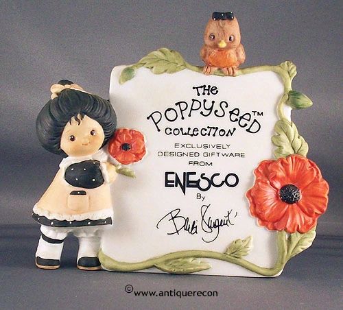 POPPYSEED COLLECTION FROM ENESCO BY SARGENT DISPLAY SIGN