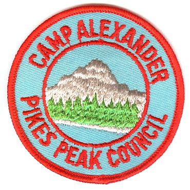 BOY SCOUT PIKES PEAK COUNCIL CAMP ALEXANDER PATCH 1970's