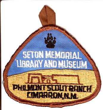 BOY SCOUTS SETON MEMORIAL LIBRARY AND MUSEUM PHILMONT SCOUT RANCH PATCH