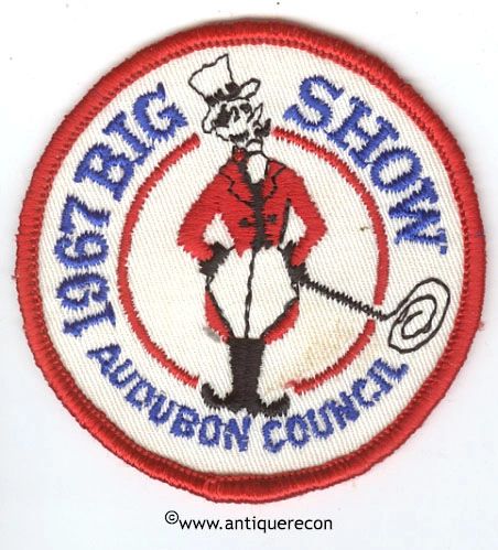 BSA AUDUBON COUNCIL 1967 BIG SHOW PATCH