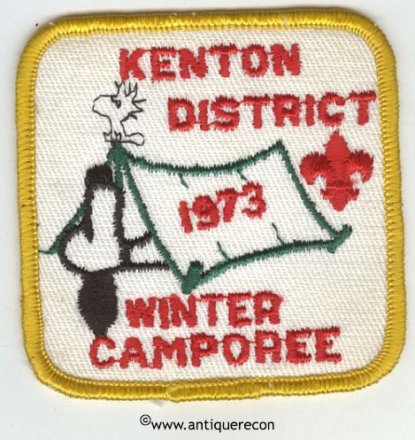 BSA KENTON DISTRICT WINTER CAMPOREE 1973 PATCH