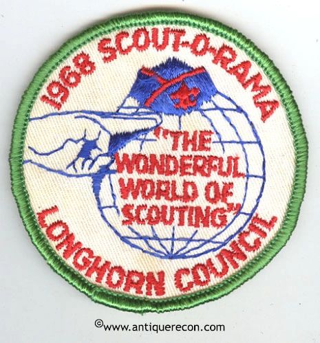 BSA LONGHORN COUNCIL SCOUT-O-RAMA 1968 PATCH