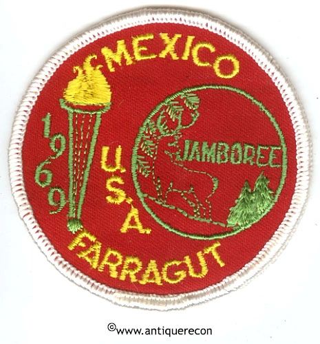 BSA MEXICO U.S.A FARRAGUT JAMBOREE 1969 PATCH