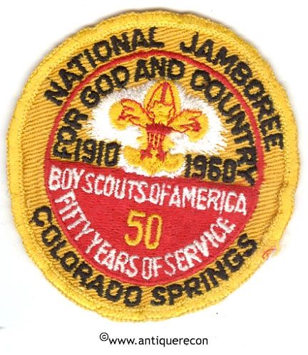 BSA NATIONAL JAMBOREE COLORADO SPRINGS 50th ANNIVERSARY PATCH