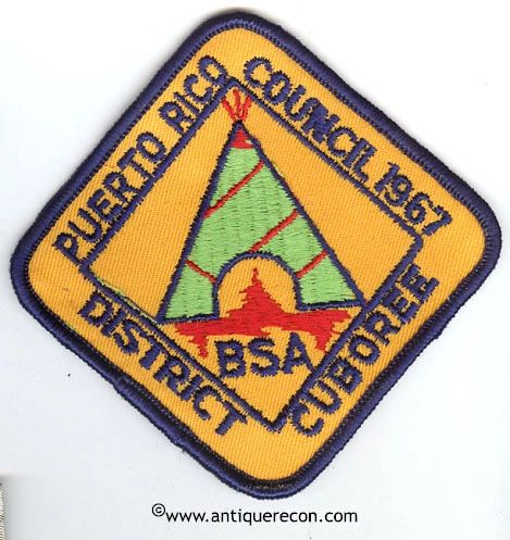 BSA PUERTO RICO DISTRICT COUNCIL CUBOREE 1967 PATCH
