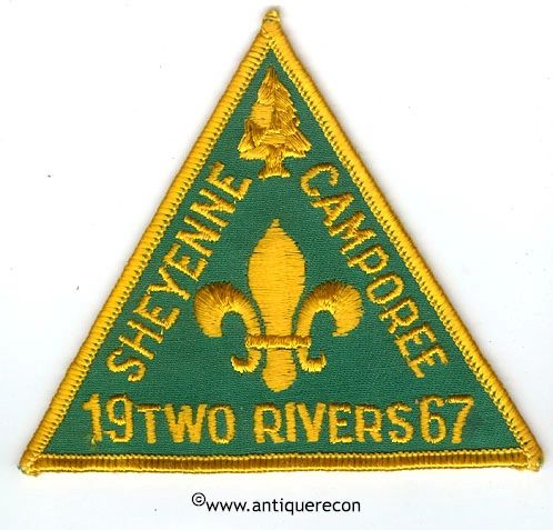 BSA SHEYENNE CAMPOREE 1967 TWO RIVERS COUNCIL PATCH