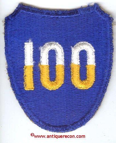 WW II US ARMY 100th INFANTRY DIVISION PATCH