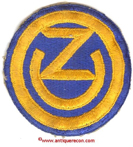 WW II US ARMY 102nd INFANTRY DIVISION PATCH
