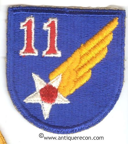 WW II US ARMY 11th AIR FORCE PATCH