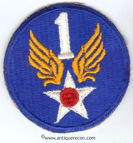 WW II US ARMY 1st AIR FORCE PATCH