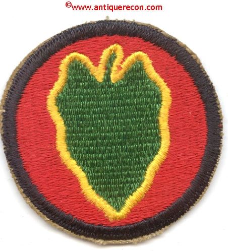 WW II US ARMY 24th INFANTRY DIVISION PATCH