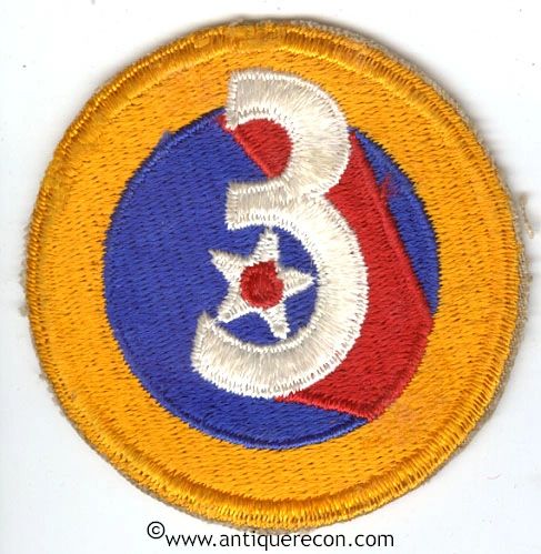 WW II US ARMY 3rd AIR FORCE PATCH