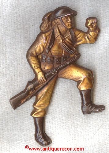 WW I SWEETHEART SOLDIER BROOCH - HOME FRONT