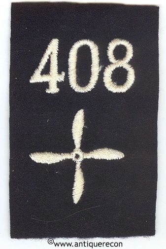 WW I US 408th AERO SQUADRON ENLISTED SLEEVE INSIGNIA