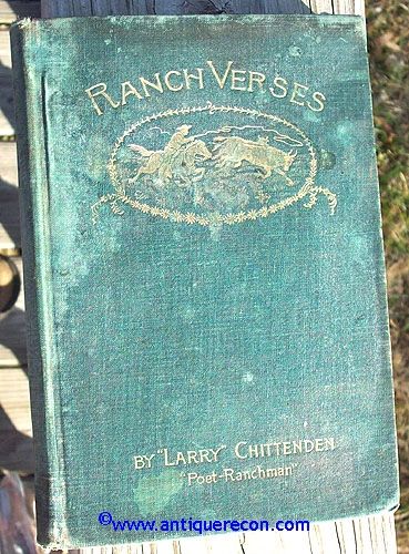 RANCH VERSES - CHITTENDEN - 1893 SECOND EDITION