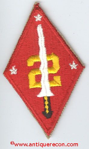 US MARINE CORPS 2nd PHILIPPINE DIVISION PATCH