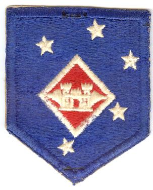 USMC 1st MARINE AMPHIBIOUS COMMAND AVIATION ENGINEER PATCH