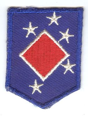 WW II USMC 1st MARINE AMHPIBIOUS COMMAND HEADQUARTERS PATCH - SMALL