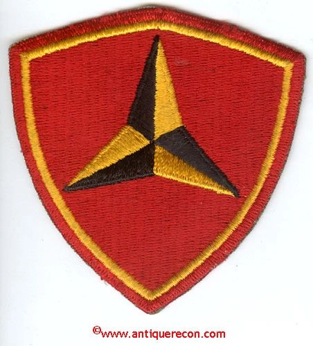 WW II USMC 3rd MARINE DIVISION PATCH