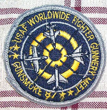 USAF WORLDWIDE FIGHTER GUNNERY MEET GUNSMOKE 87 PATCH